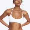 Sujetador halter de canalé suave – Blanco Sujetador halter de canalé suave – Blanco