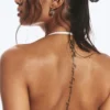 Sujetador halter de canalé suave – Blanco Sujetador halter de canalé suave – Blanco
