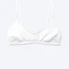 Sujetador halter de canalé suave – Blanco Sujetador halter de canalé suave – Blanco
