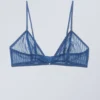 Sujetador tipo bralette con encaje Zelda – Azul Sujetador tipo bralette con encaje Zelda – Azul