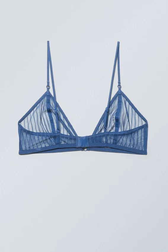 Sujetador tipo bralette con encaje Zelda – Azul Sujetador tipo bralette con encaje Zelda – Azul