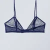 Sujetador tipo bralette de encaje Zelda – Azul marino Sujetador tipo bralette de encaje Zelda – Azul marino