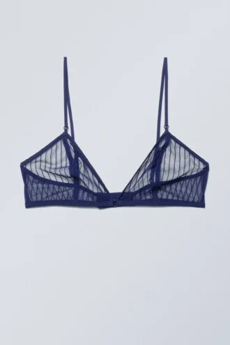 Sujetador tipo bralette de encaje Zelda – Azul marino Sujetador tipo bralette de encaje Zelda – Azul marino