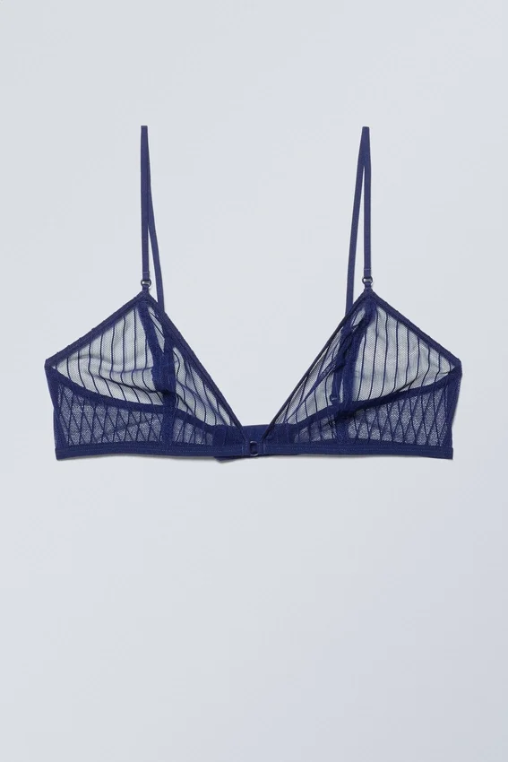 Sujetador tipo bralette de encaje Zelda – Azul marino Sujetador tipo bralette de encaje Zelda – Azul marino
