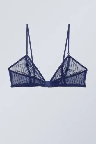 Sujetador tipo bralette de encaje Zelda – Azul marino Sujetador tipo bralette de encaje Zelda – Azul marino