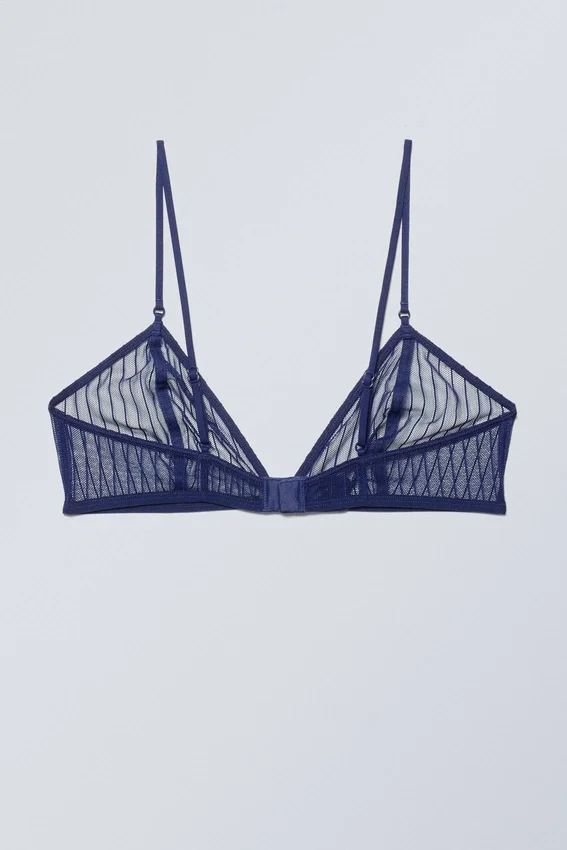 Sujetador tipo bralette de encaje Zelda – Azul marino Sujetador tipo bralette de encaje Zelda – Azul marino