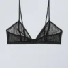 Sujetador tipo bralette de encaje Zelda – Rayas negras Sujetador tipo bralette de encaje Zelda – Rayas negras