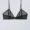 Sujetador tipo bralette de encaje Zelda – Rayas negras Sujetador tipo bralette de encaje Zelda – Rayas negras