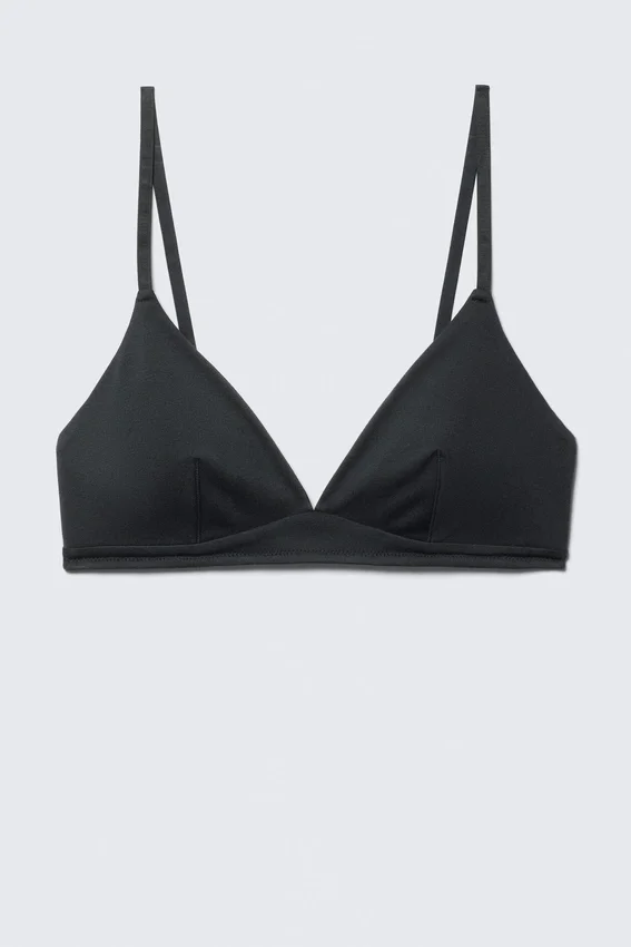 Sujetador triangular acolchado suave – Negro Sujetador triangular acolchado suave – Negro
