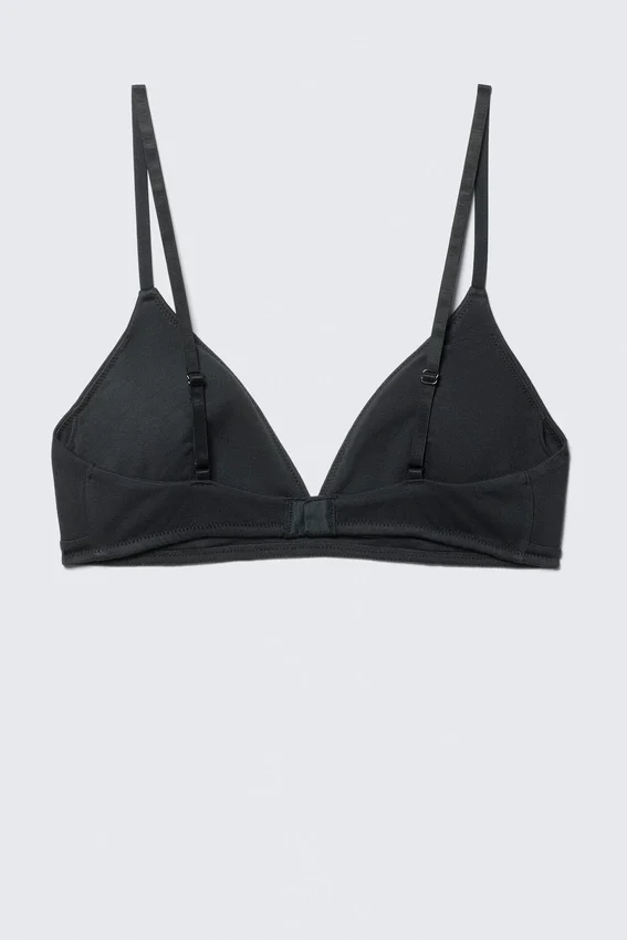 Sujetador triangular acolchado suave – Negro Sujetador triangular acolchado suave – Negro