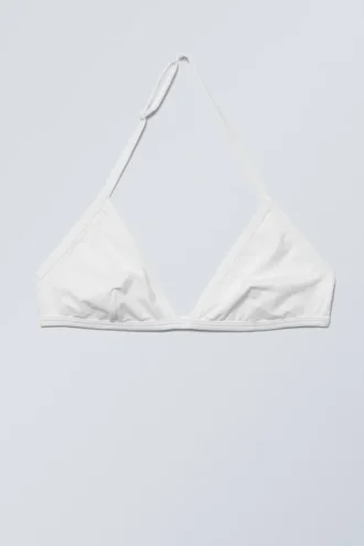 Sujetador triangular con cuello halter Vega – Blanco Sujetador triangular con cuello halter Vega – Blanco