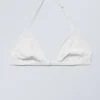 Sujetador triangular con cuello halter Vega – Blanco Sujetador triangular con cuello halter Vega – Blanco