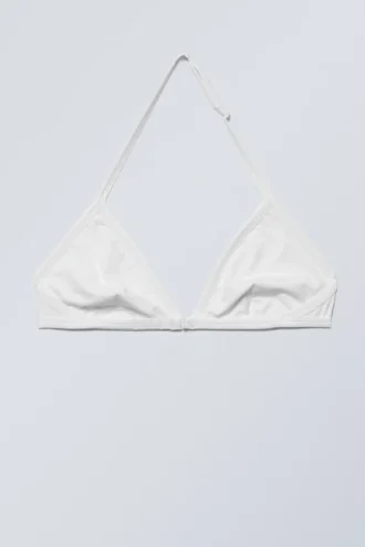 Sujetador triangular con cuello halter Vega – Blanco Sujetador triangular con cuello halter Vega – Blanco