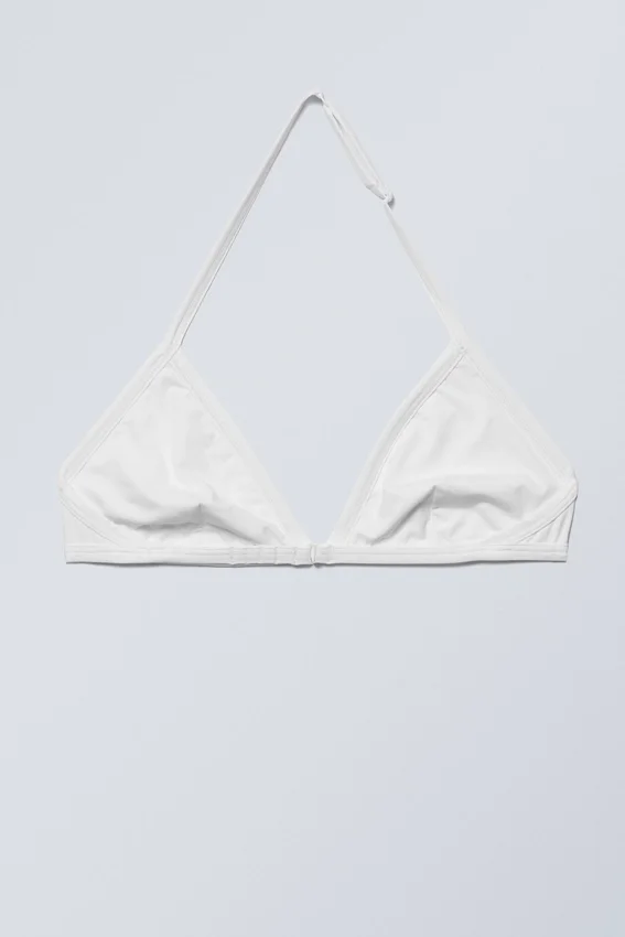 Sujetador triangular con cuello halter Vega – Blanco Sujetador triangular con cuello halter Vega – Blanco