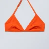 Sujetador triangular con cuello halter Vega – Rojo brillante Sujetador triangular con cuello halter Vega – Rojo brillante