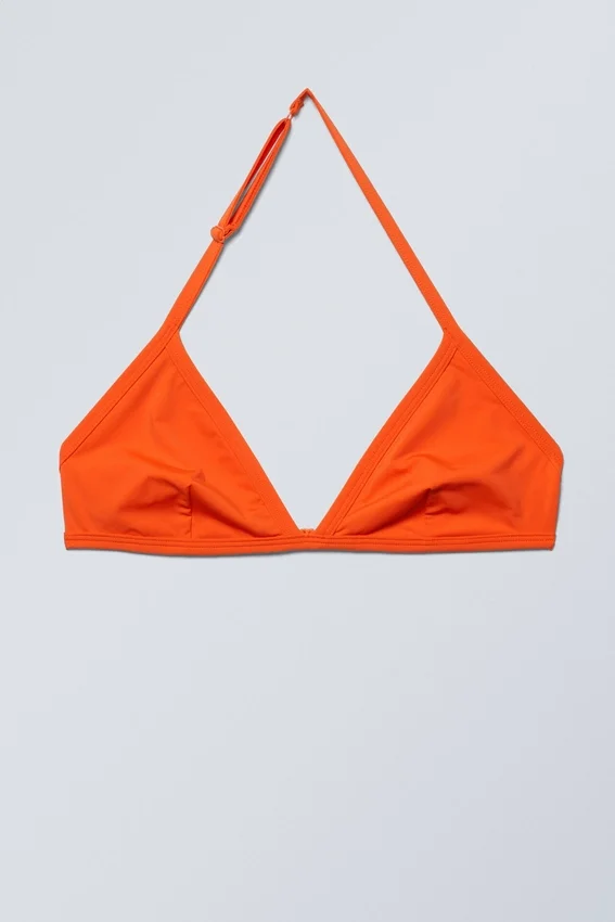 Sujetador triangular con cuello halter Vega – Rojo brillante Sujetador triangular con cuello halter Vega – Rojo brillante
