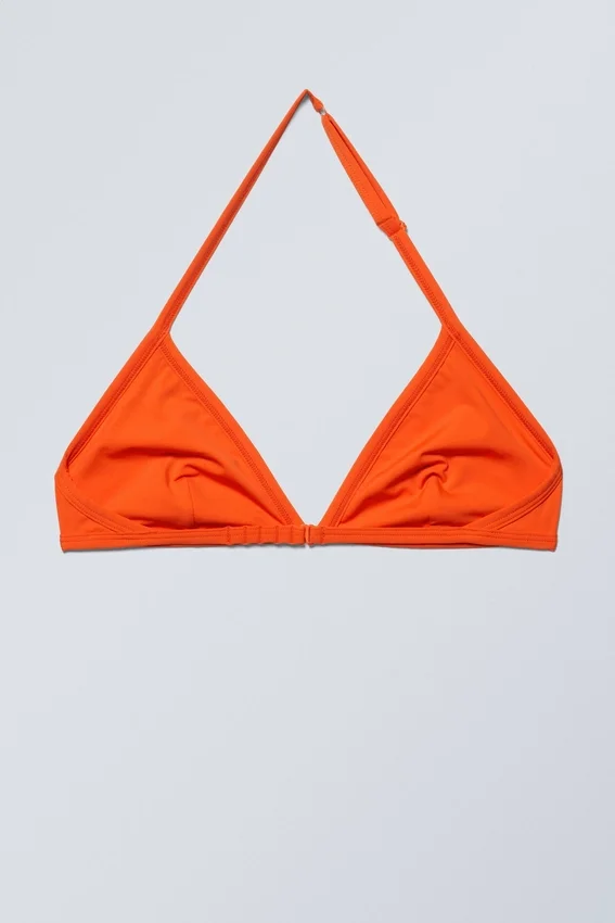 Sujetador triangular con cuello halter Vega – Rojo brillante Sujetador triangular con cuello halter Vega – Rojo brillante