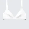 Sujetador triangular de algodón suave – Blanco Sujetador triangular de algodón suave – Blanco