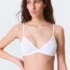 Sujetador triangular de algodón suave – Blanco Sujetador triangular de algodón suave – Blanco