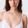 Sujetador triangular de algodón suave – Blanco Sujetador triangular de algodón suave – Blanco