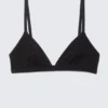 Sujetador triangular de algodón suave – Negro Sujetador triangular de algodón suave – Negro