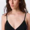 Sujetador triangular de algodón suave – Negro Sujetador triangular de algodón suave – Negro