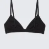 Sujetador triangular de algodón suave – Negro Sujetador triangular de algodón suave – Negro
