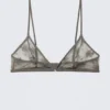 Sujetador triangular de encaje – Gris empolvado Sujetador triangular de encaje – Gris empolvado