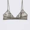 Sujetador triangular de encaje – Gris empolvado Sujetador triangular de encaje – Gris empolvado