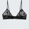 Sujetador triangular de encaje – Negro Sujetador triangular de encaje – Negro