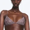 Sujetador triangular de encaje suave – Lila empolvado Sujetador triangular de encaje suave – Lila empolvado