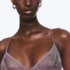 Sujetador triangular de encaje suave – Lila empolvado Sujetador triangular de encaje suave – Lila empolvado