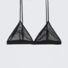 Sujetador triangular de malla suave – Negro Sujetador triangular de malla suave – Negro