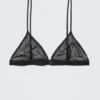 Sujetador triangular de malla suave – Negro Sujetador triangular de malla suave – Negro