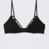Sujetador triangular de tirantes suaves – Negro Sujetador triangular de tirantes suaves – Negro