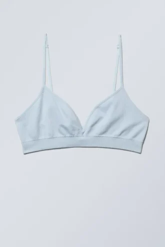 Sujetador triangular sin costuras Cat – Azul claro