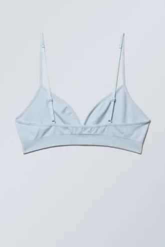 Sujetador triangular sin costuras Cat – Azul claro