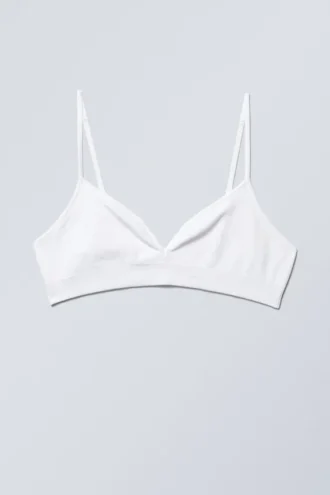 Sujetador triangular sin costuras Cat Soft – Blanco