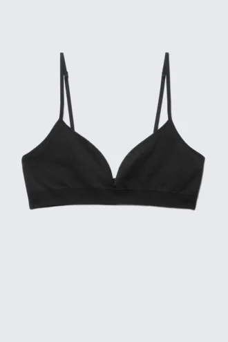 Sujetador triangular sin costuras Cat Soft – Negro