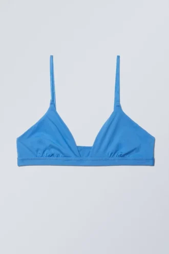 Sujetador triangular suave – Azul