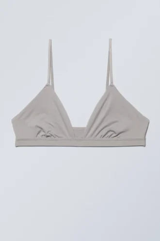 Sujetador triangular suave – Gris claro