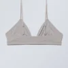 Sujetador triangular suave – Gris claro