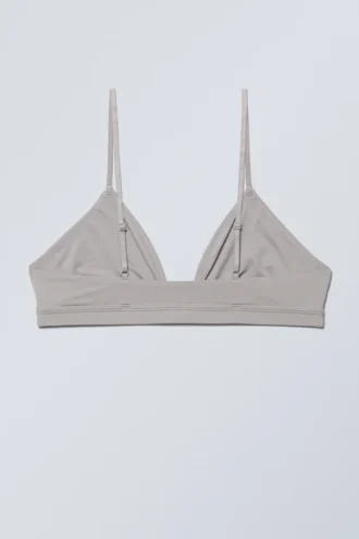 Sujetador triangular suave – Gris claro