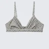 Sujetador triangular suave – Gris claro a cuadros Sujetador triangular suave – Gris claro a cuadros