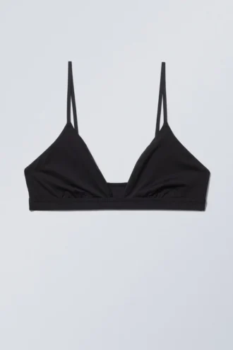 Sujetador triangular suave – Negro