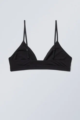 Sujetador triangular suave – Negro