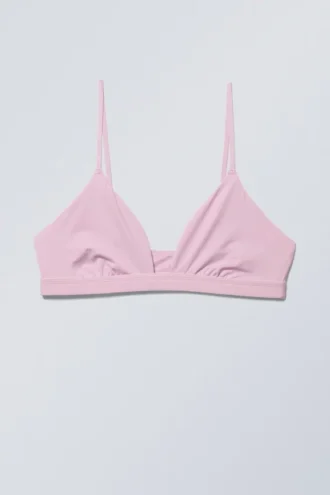 Sujetador triangular suave – Rosa claro