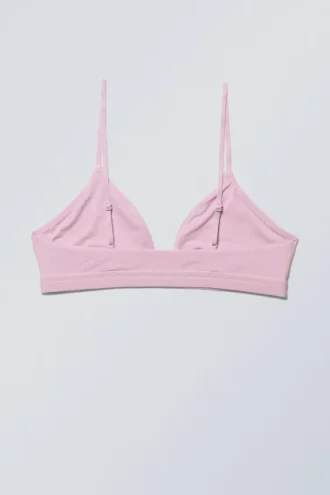 Sujetador triangular suave – Rosa claro
