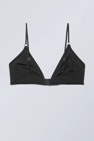 Sujetador triangular Tori Piercing – Negro