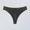 Tanga de algodón lavado Miley – Negro lavado con lejía Tanga de algodón lavado Miley – Negro lavado con lejía